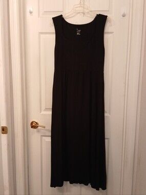 a new day Sleeveless Maxi Dress Women's Size M Black Summer Dat To Night Vintage